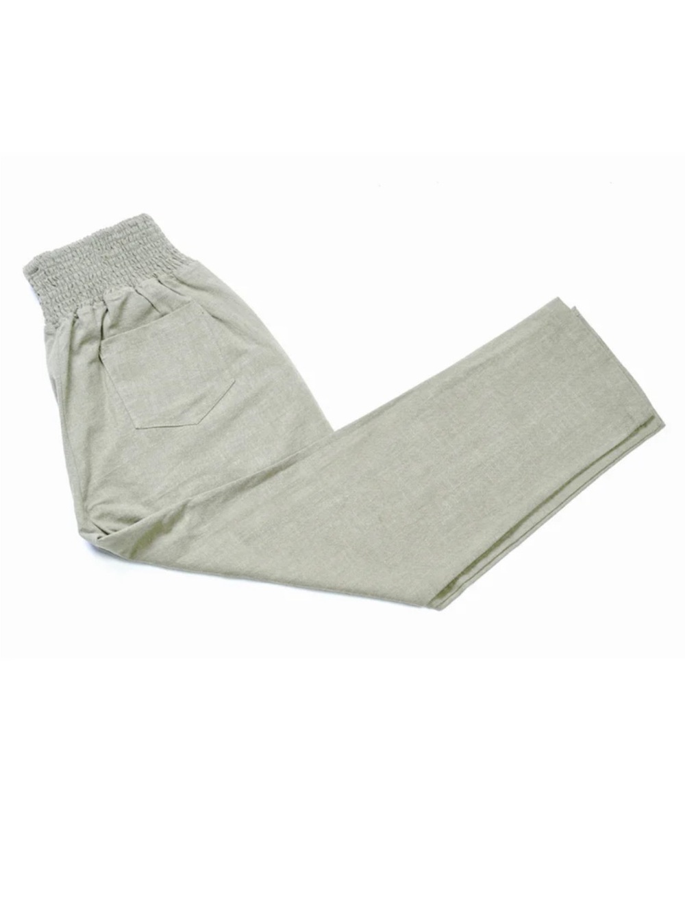 Emme Everyday Transitional Smocked Linen Pant - Picture 10 of 13